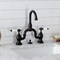 Kingston Brass Bridge Bathroom Faucet with Brass Pop-Up, Oil Rubbed Bronze KS7995PL - alternate 4